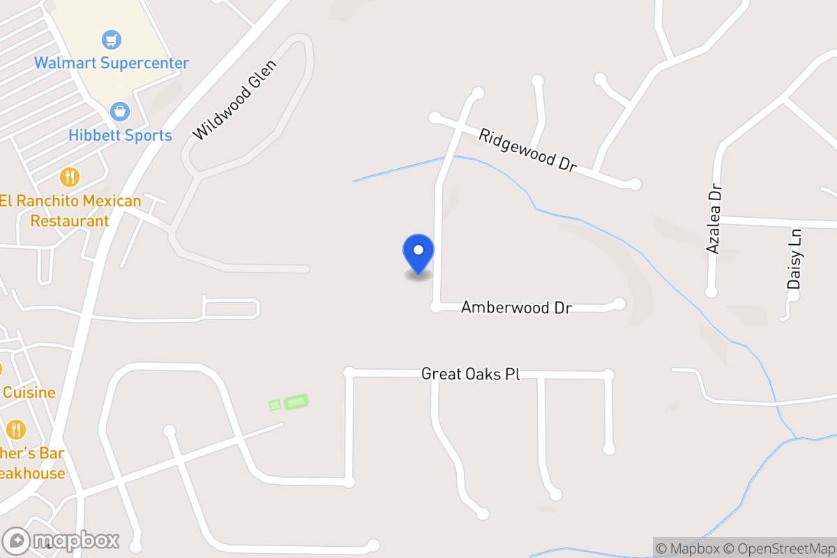 Map of 628 Amberwood Dr