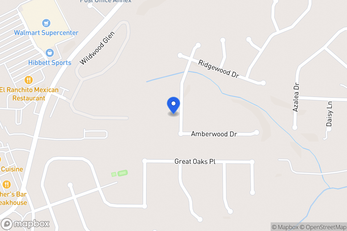 Map of 626 Amberwood Dr