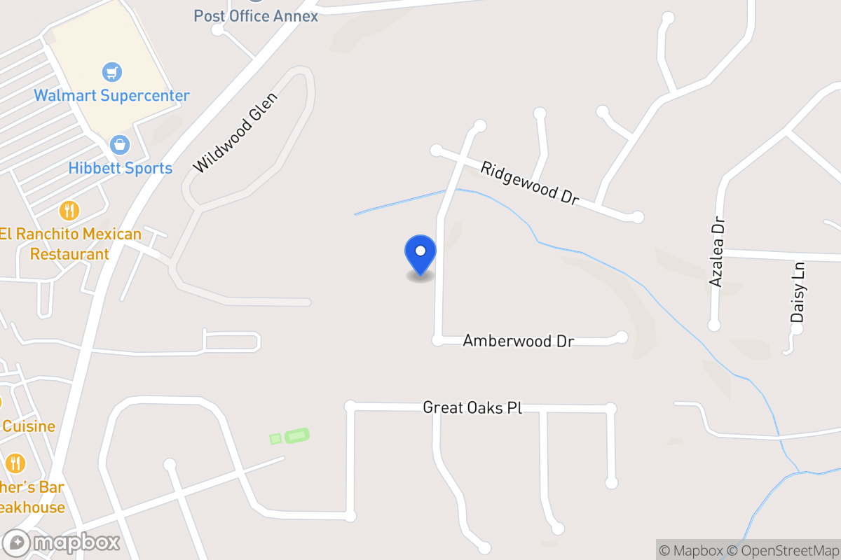Map of 624 Amberwood Dr