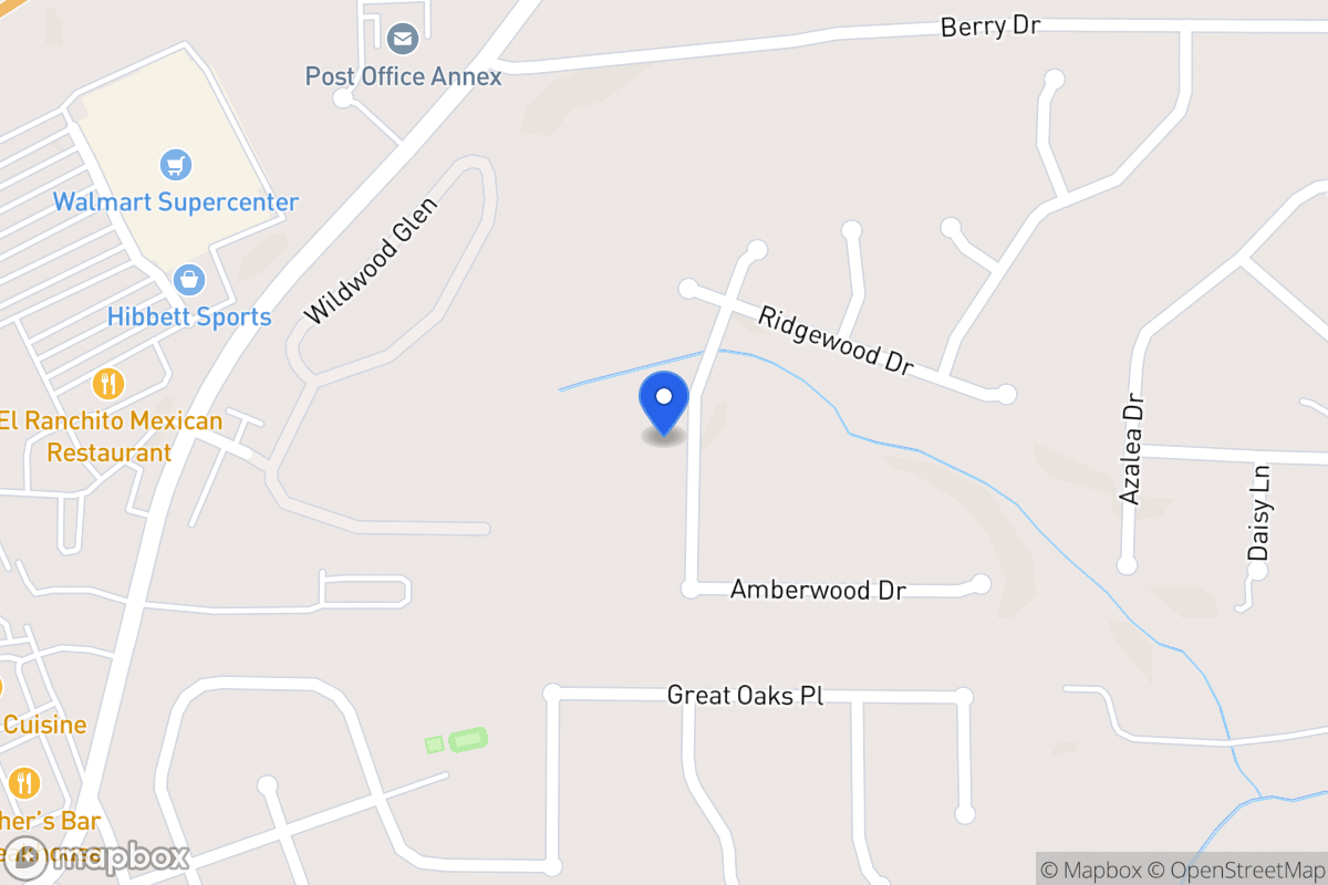 Map of 620 Amberwood Dr