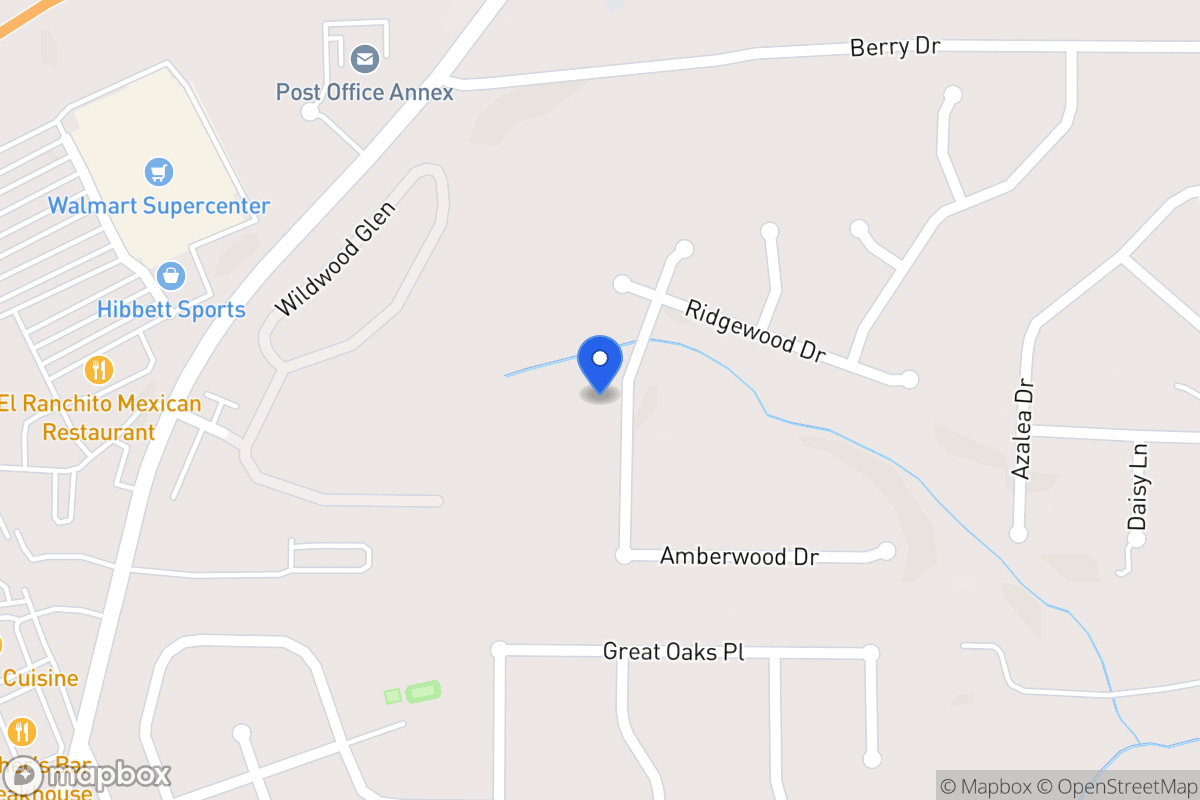 Map of 618 Amberwood Dr