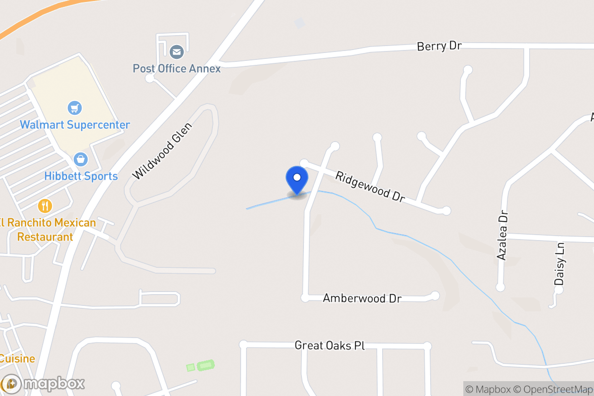Map of 614 Amberwood Dr