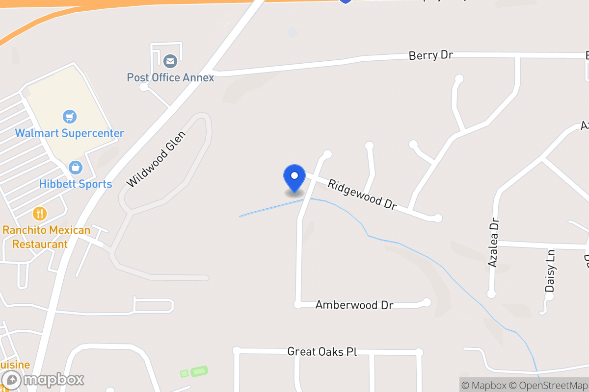 Map of 612 Amberwood Dr