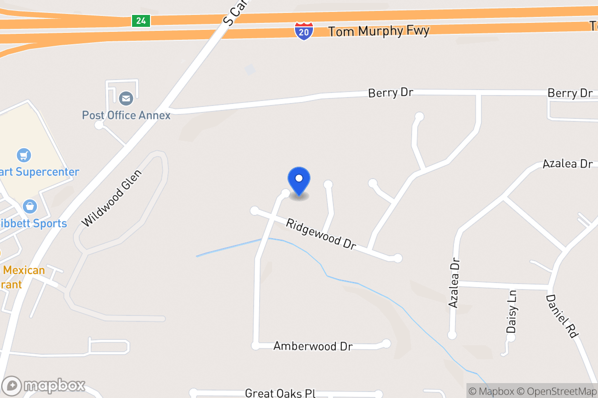 Map of 603 Amberwood Dr