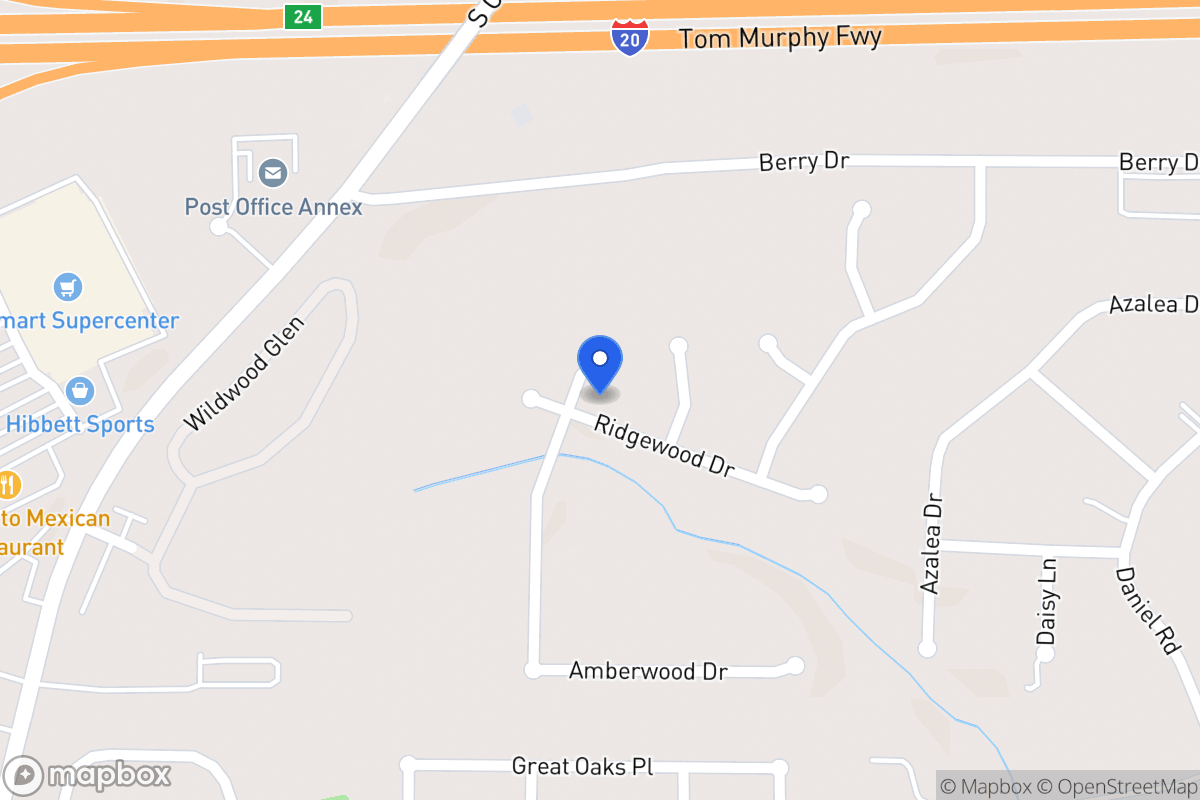 Map of 424 Ridgewood Dr