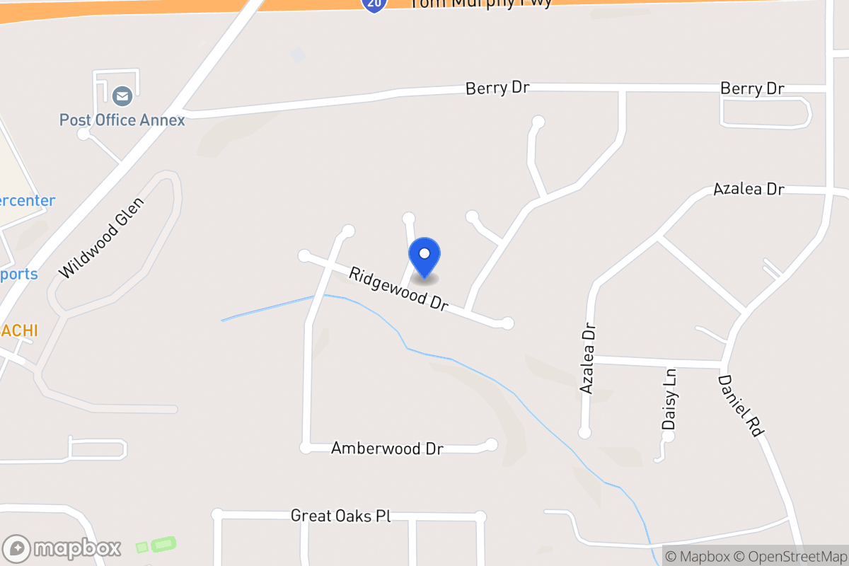 Map of 416 Ridgewood Dr