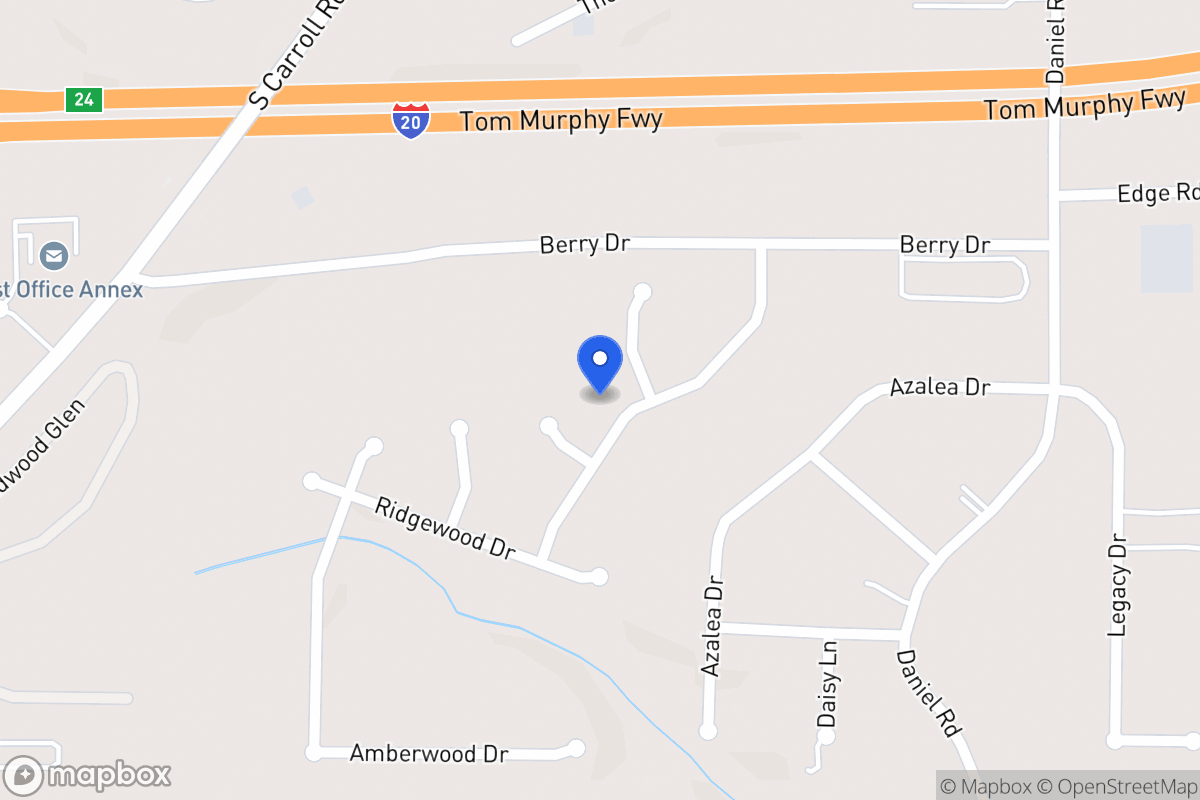 Map of 121 Ashbury Dr