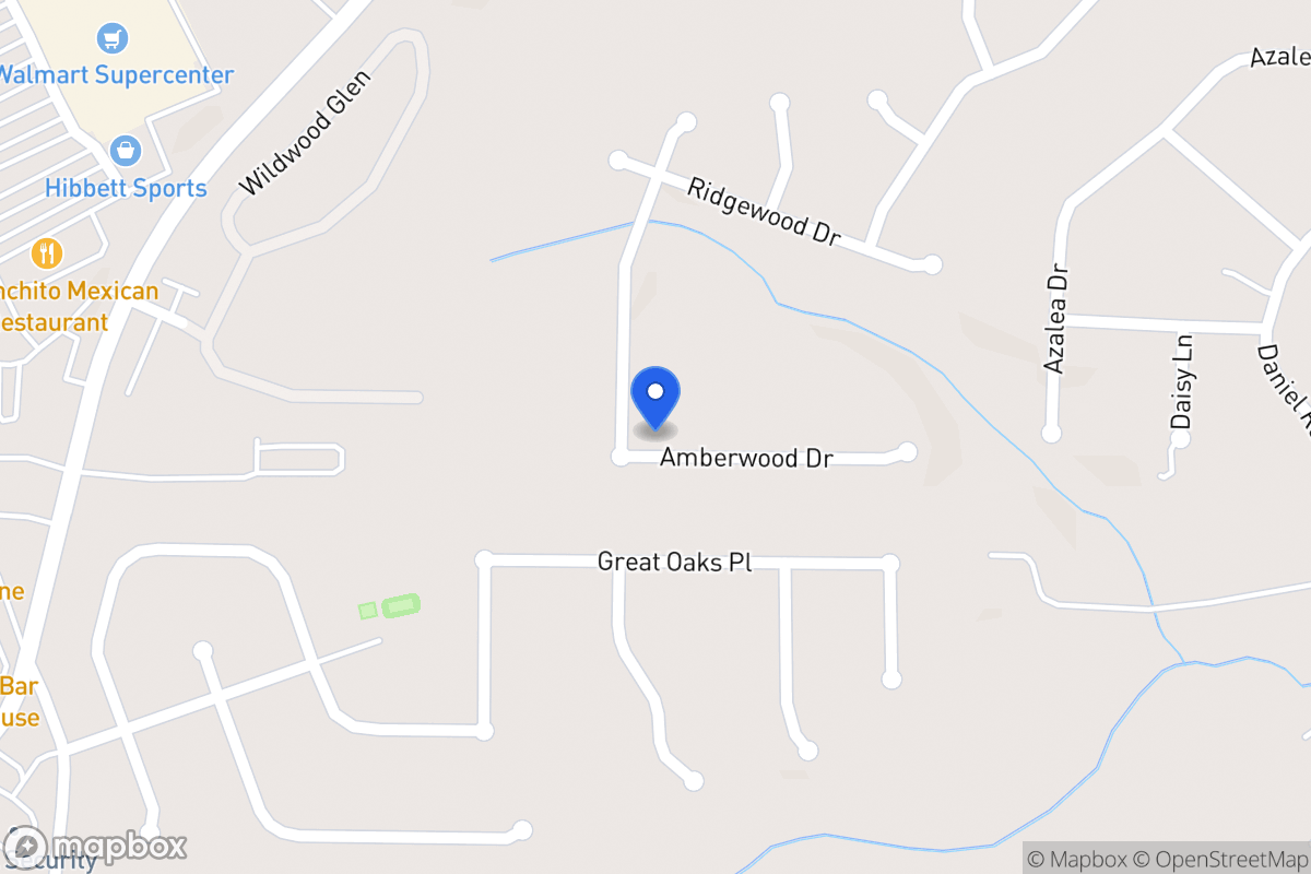 Map of 631 Amberwood Dr