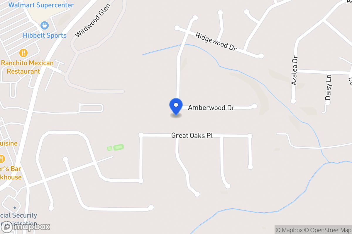 Map of 634 Amberwood Dr