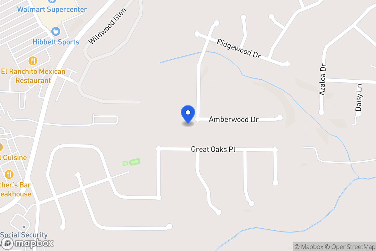 Map of 632 Amberwood Dr