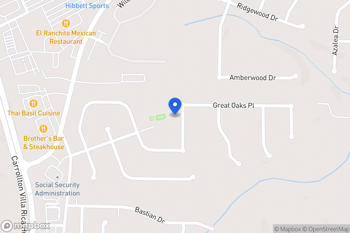 Map of 712 Great Oak Pl
