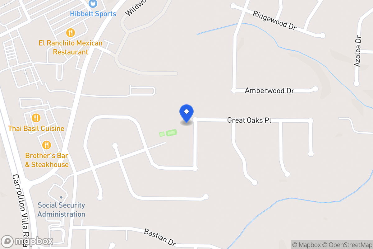 Map of 716 Great Oak Pl
