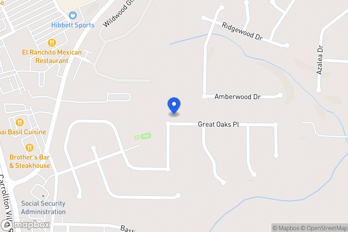 Map of 728 Great Oak Pl