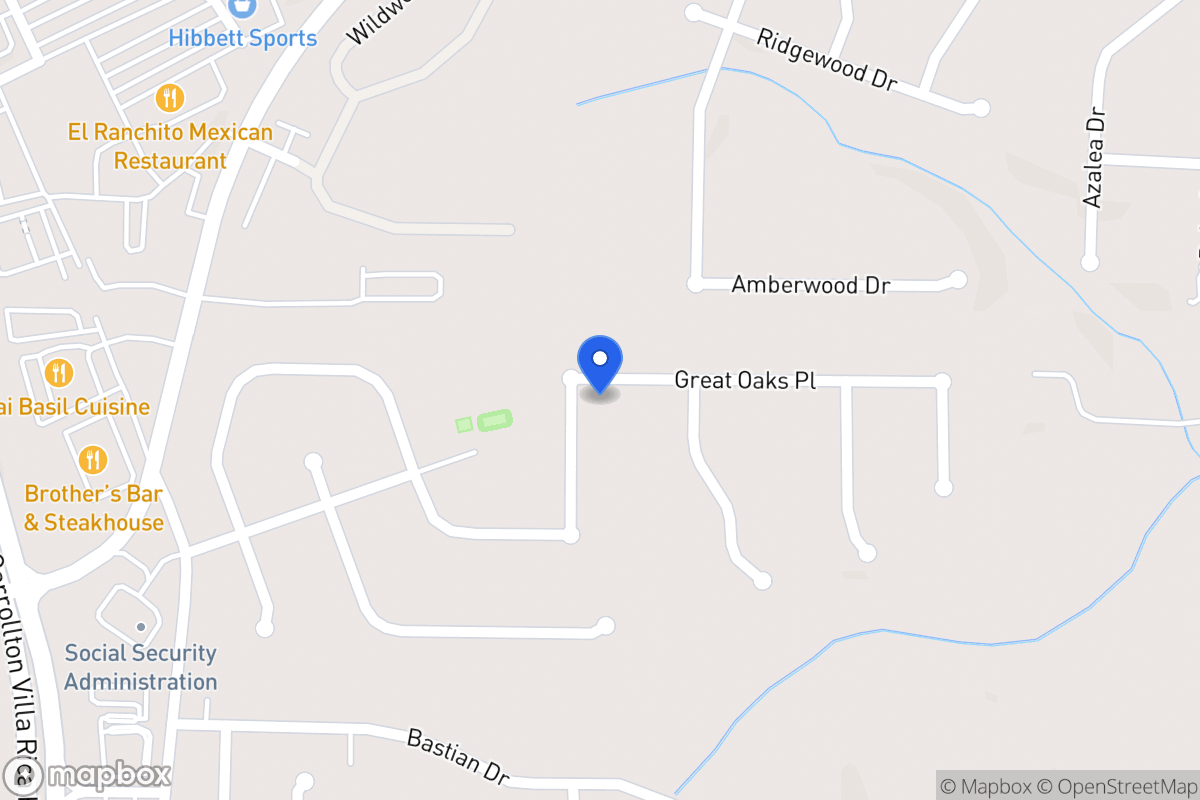 Map of 729 Great Oak Pl