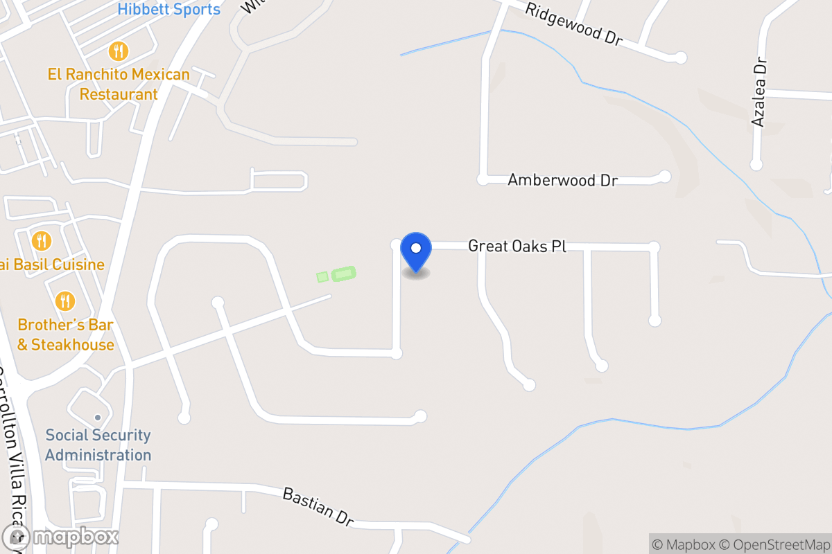 Map of 713 Great Oak Pl