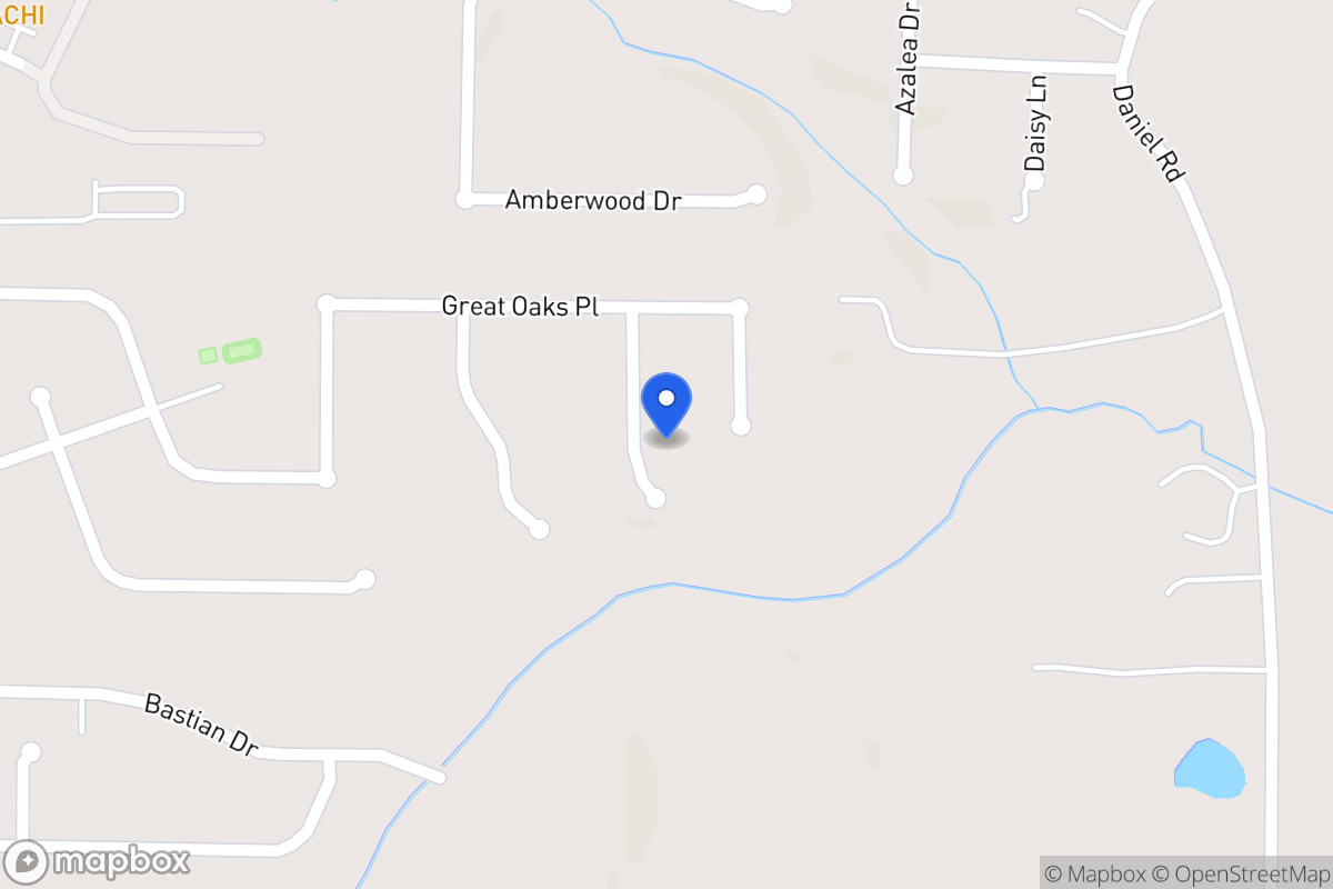 Map of 910 Jackson Oak Pl