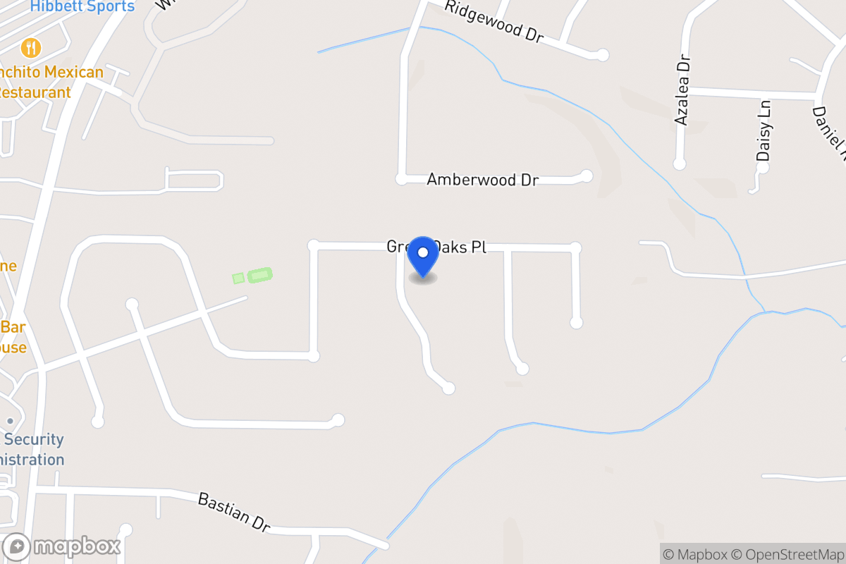 Map of 802 Major Oak Ct