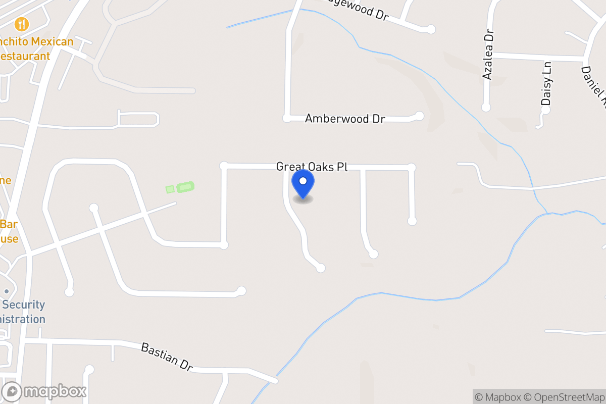 Map of 804 Major Oak Ct