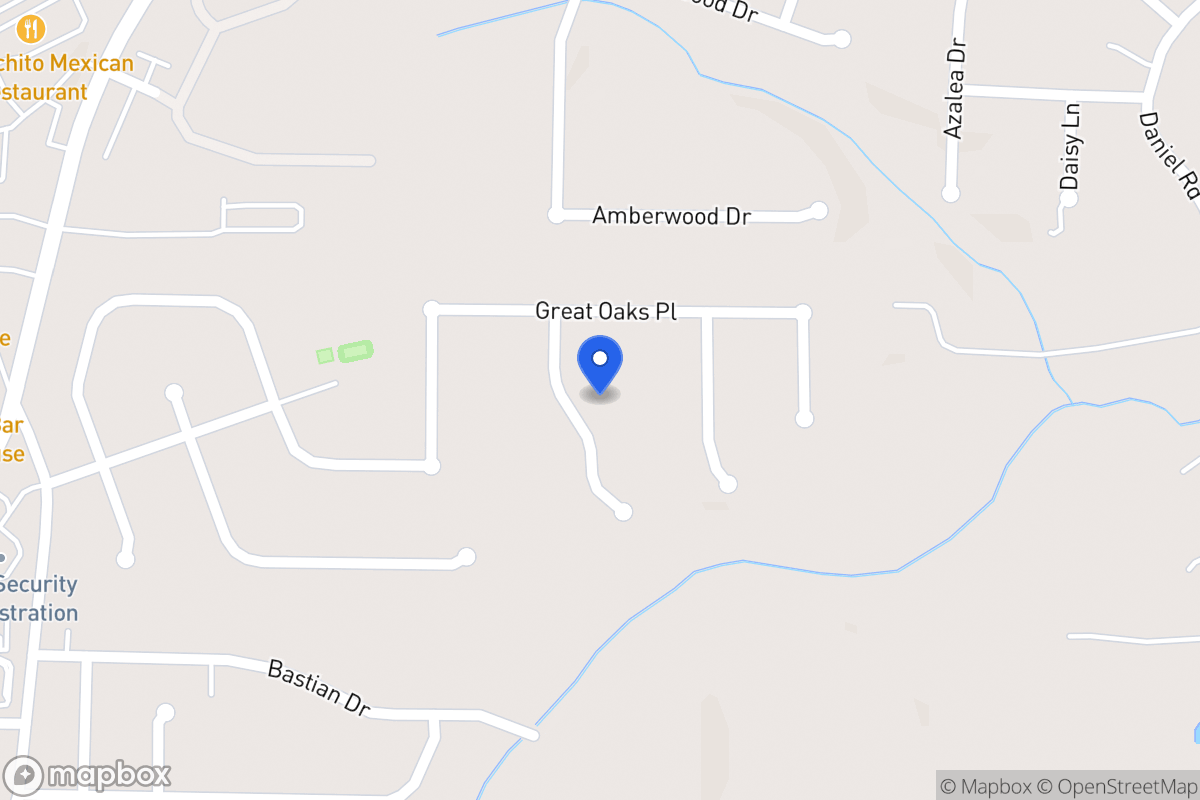 Map of 806 Major Oak Ct