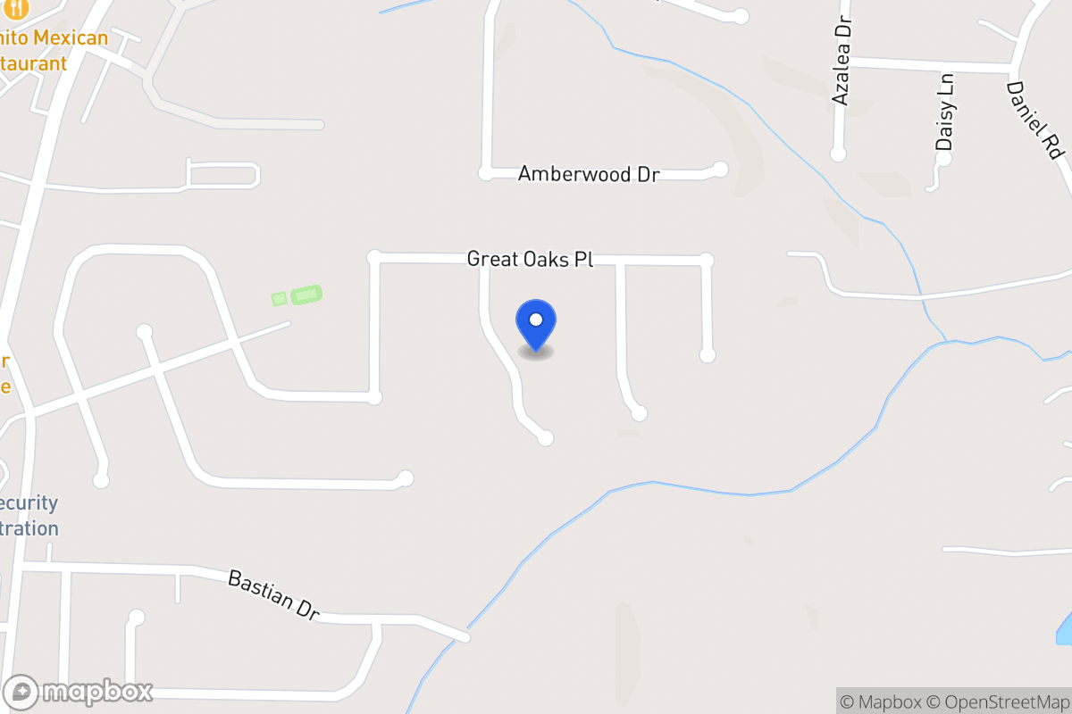 Map of 808 Major Oak Ct