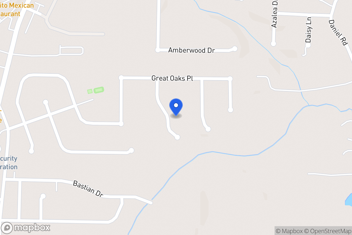 Map of 810 Major Oak Ct