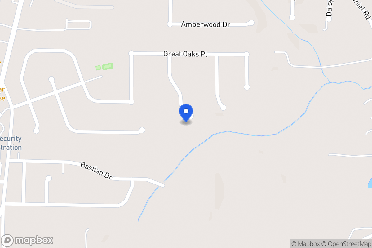 Map of 817 Major Oak Ct