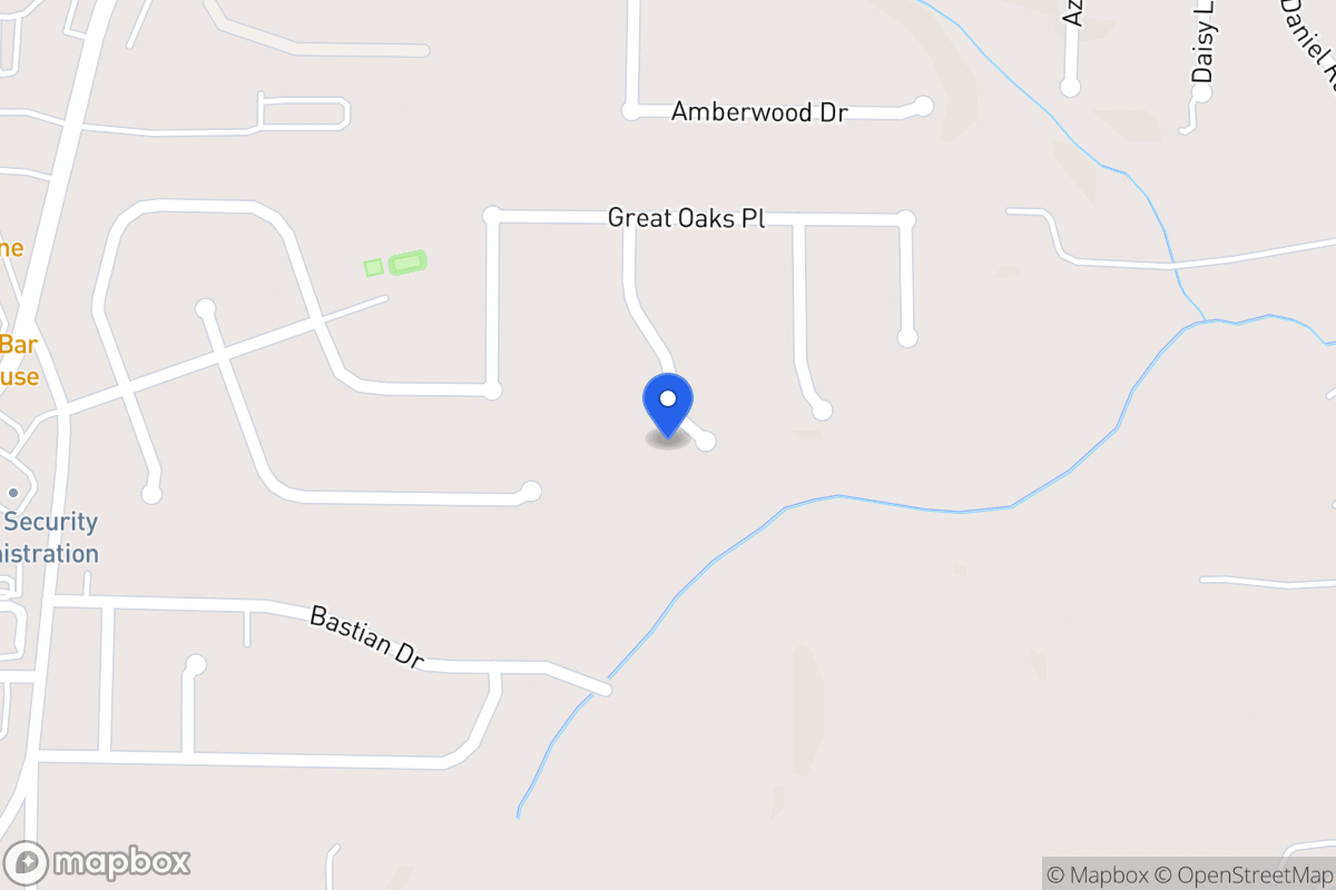 Map of 815 Major Oak Ct