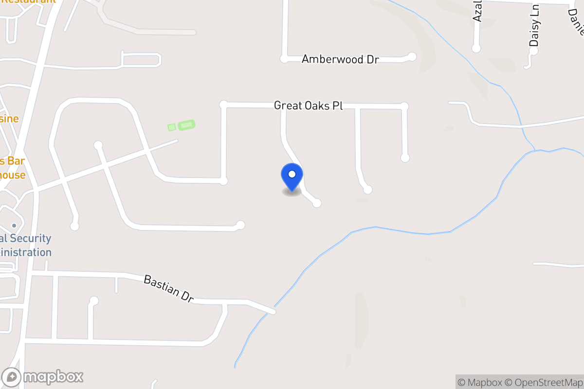 Map of 813 Major Oak Ct