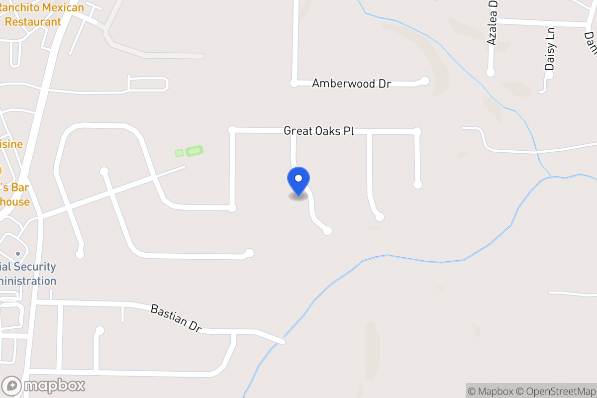 Map of 809 Major Oak Ct