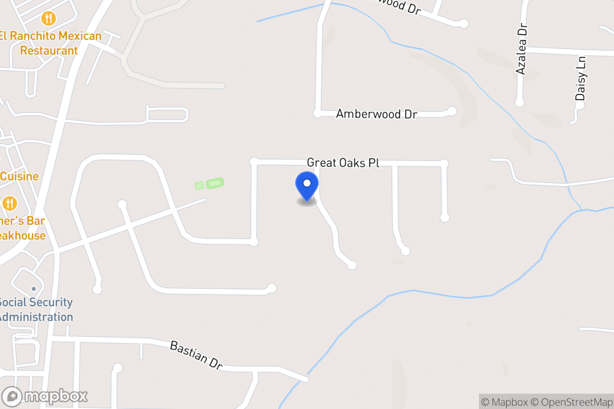 Map of 805 Major Oak Ct