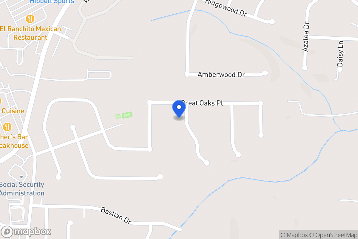 Map of 803 Major Oak Ct