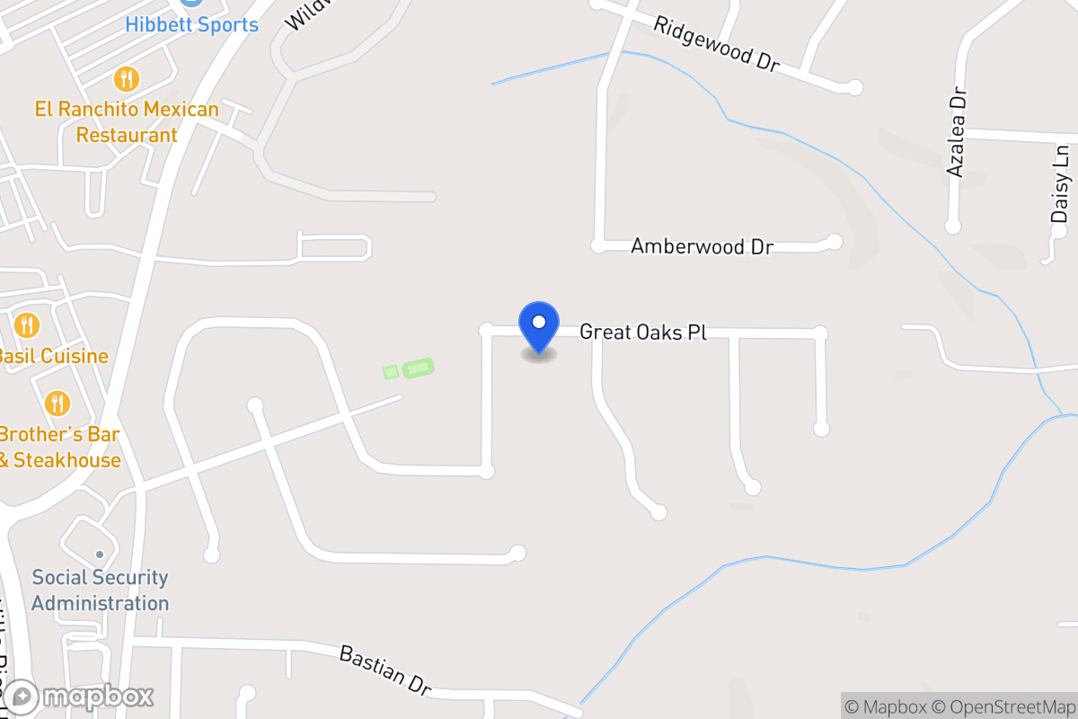 Map of 733 Great Oak Pl