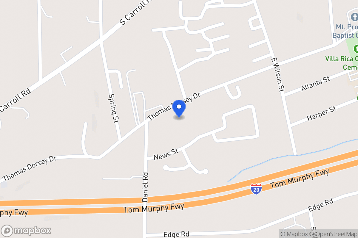 Map of 350 Thomas Dorsey Dr