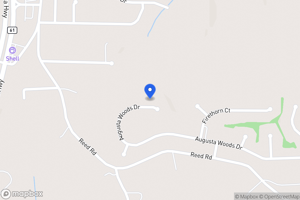 Map of 206 Augusta Woods Dr