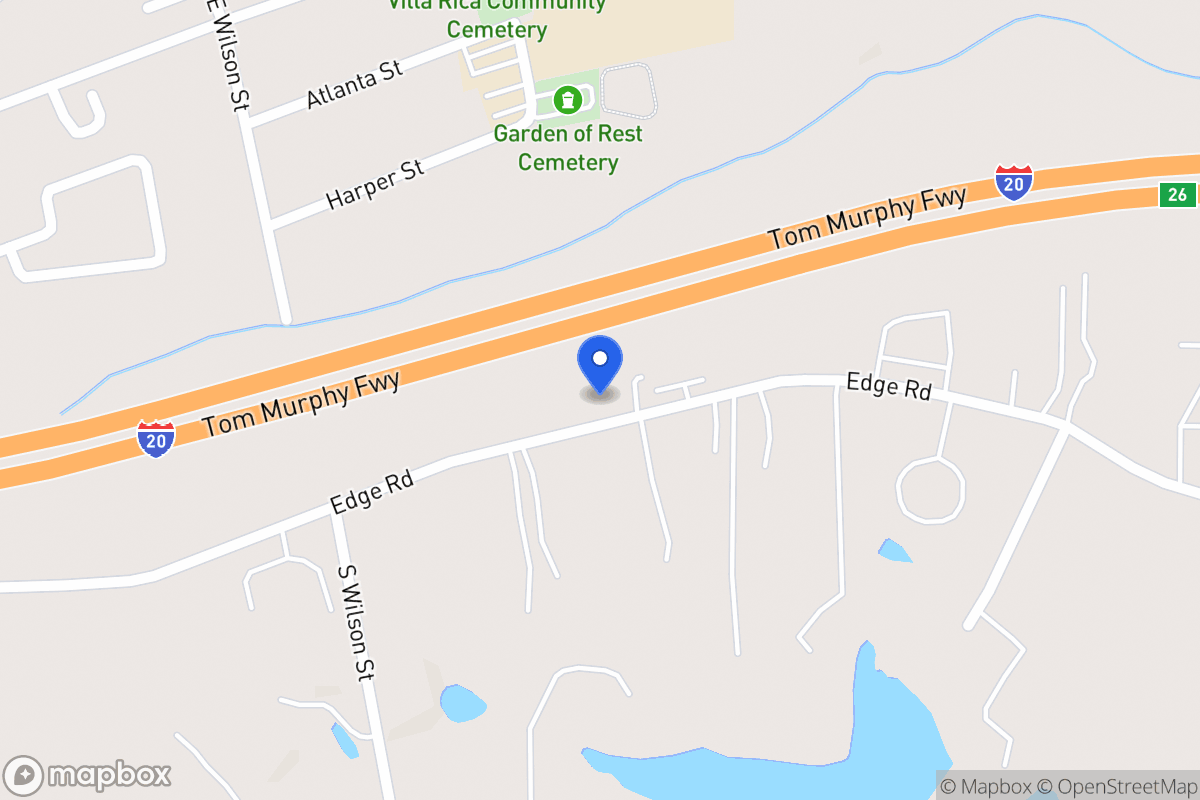 Map of Edge Rd