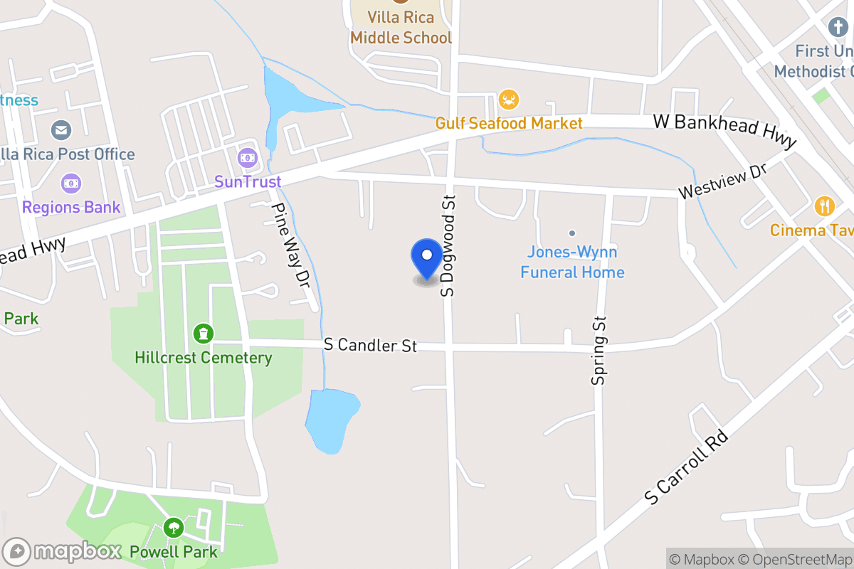 Map of 519 S Dogwood St
