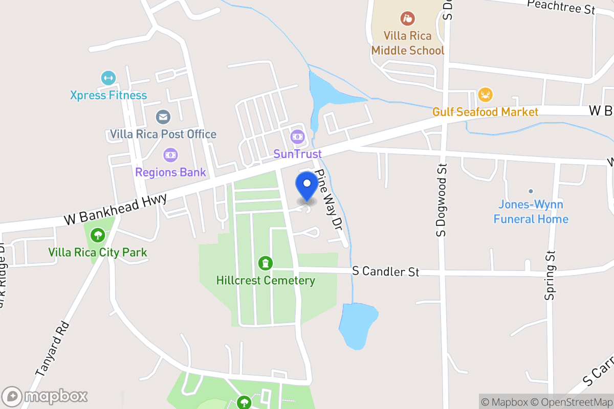 Map of 96 Hillcrest Dr