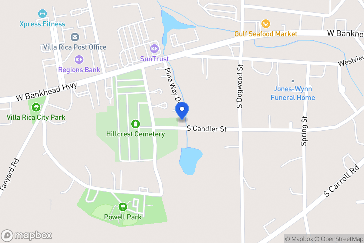 Map of Pine Dr