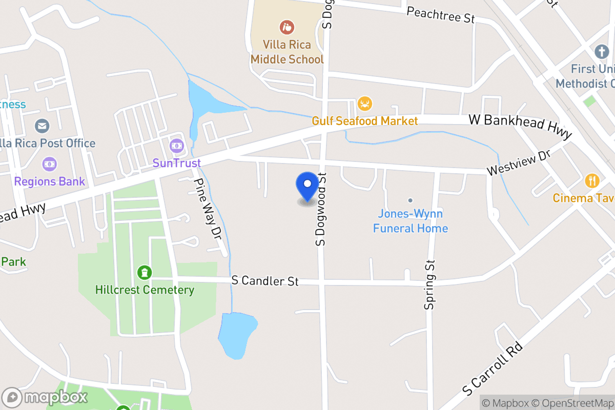 Map of 509 S Dogwood St