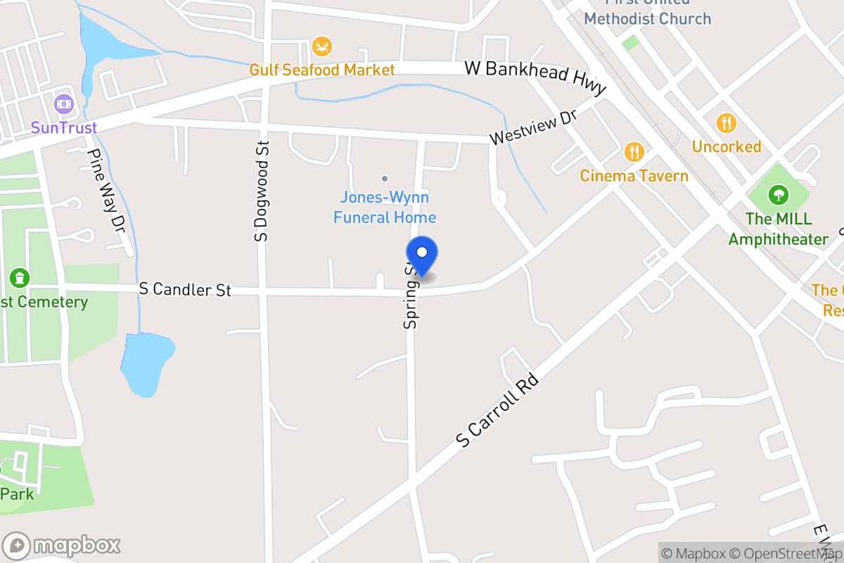 Map of 241 S Candler St