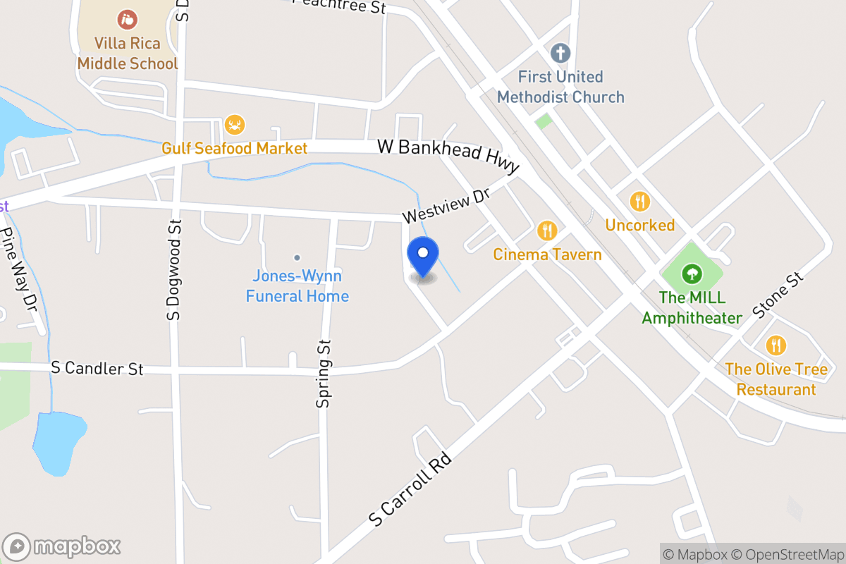 Map of 219 S Candler St