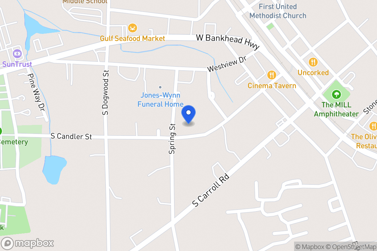 Map of 237 S Candler St