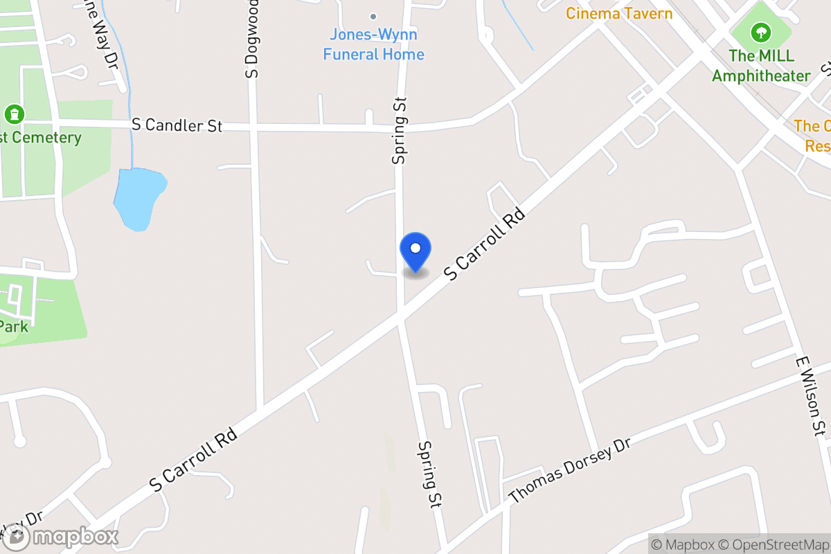 Map of 259 S Carroll Rd