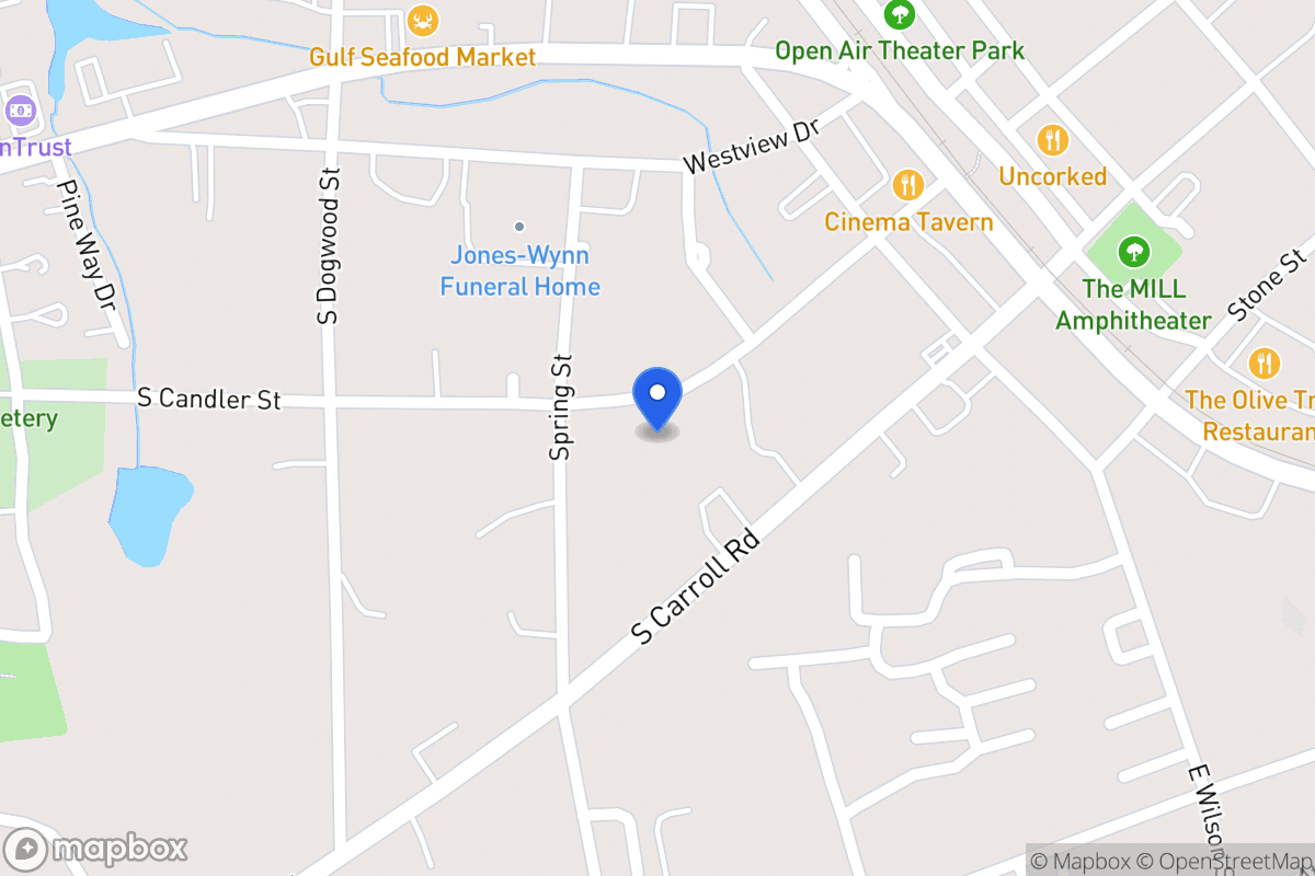 Map of 232 S Candler St