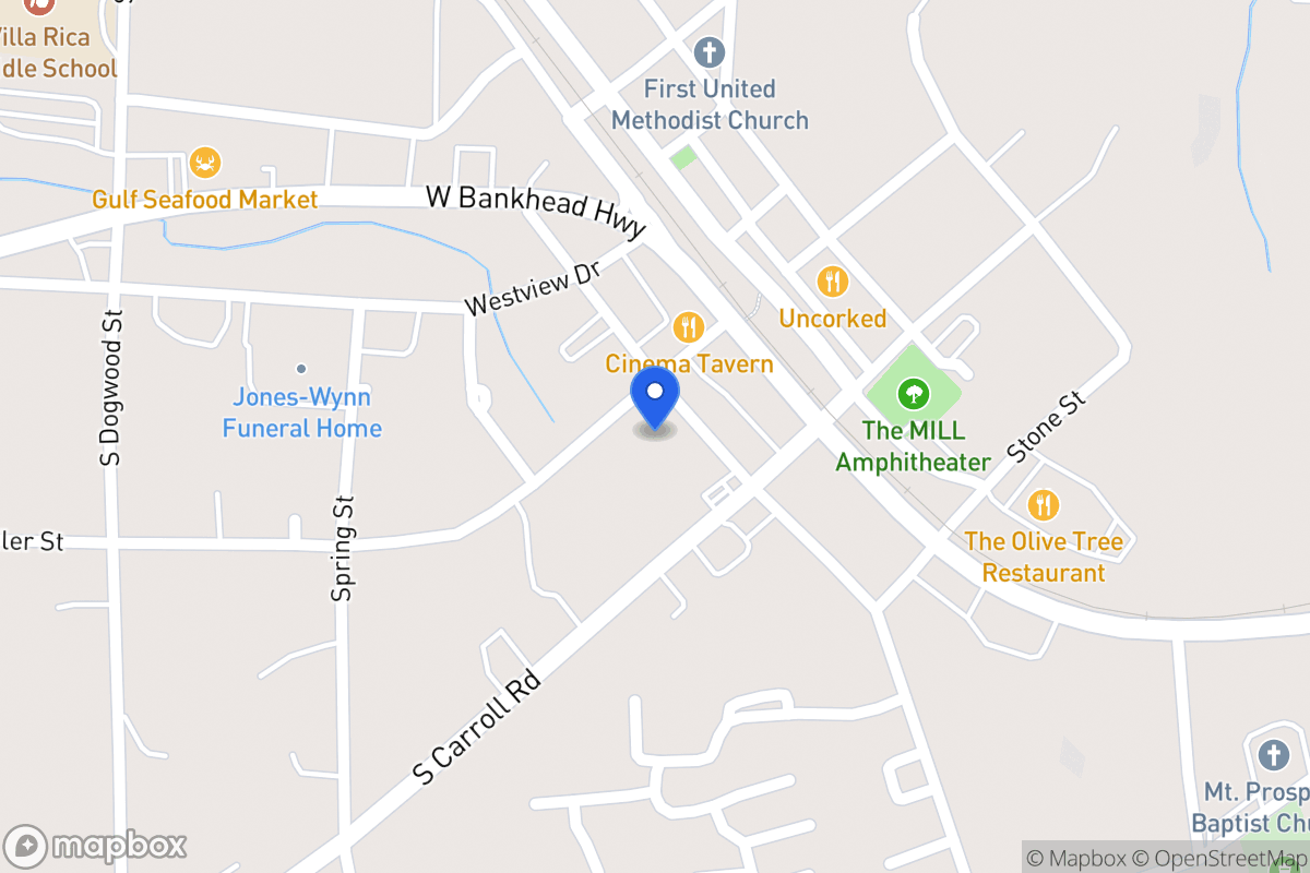 Map of 204 S Candler St