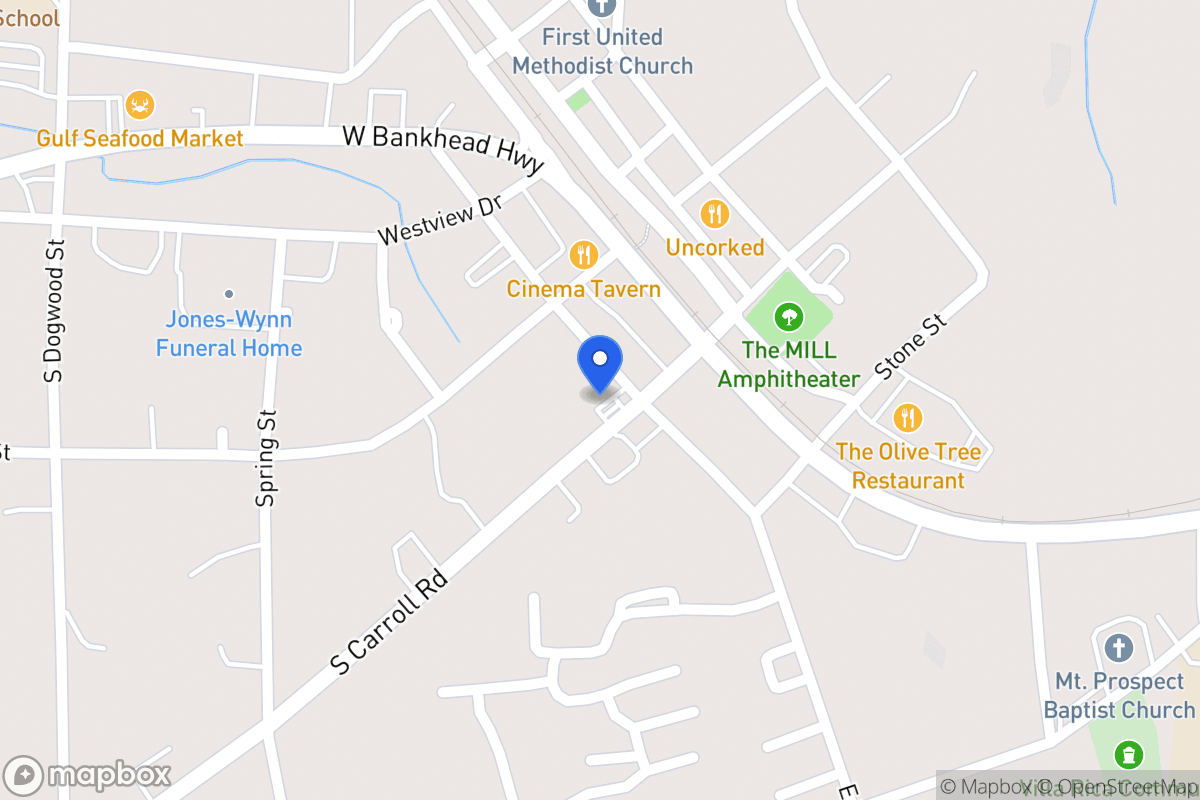 Map of 205 S Carroll Rd