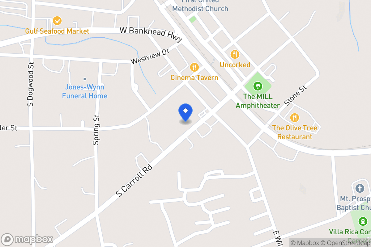 Map of 211 S Carroll Rd