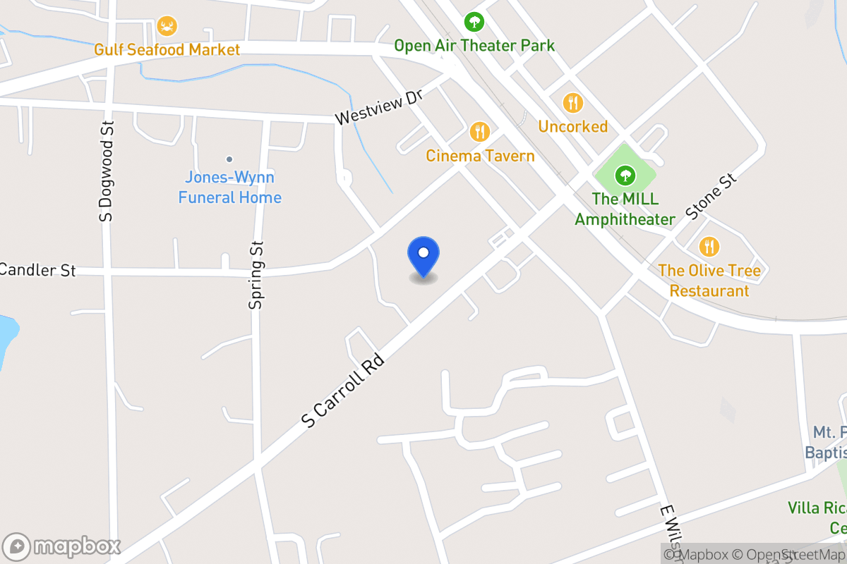 Map of 221 S Carroll Rd