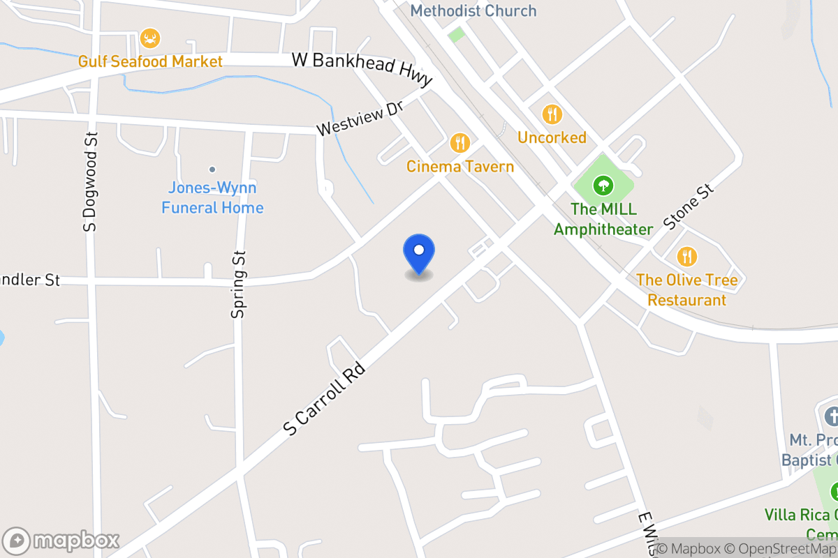 Map of 215 S Carroll Rd