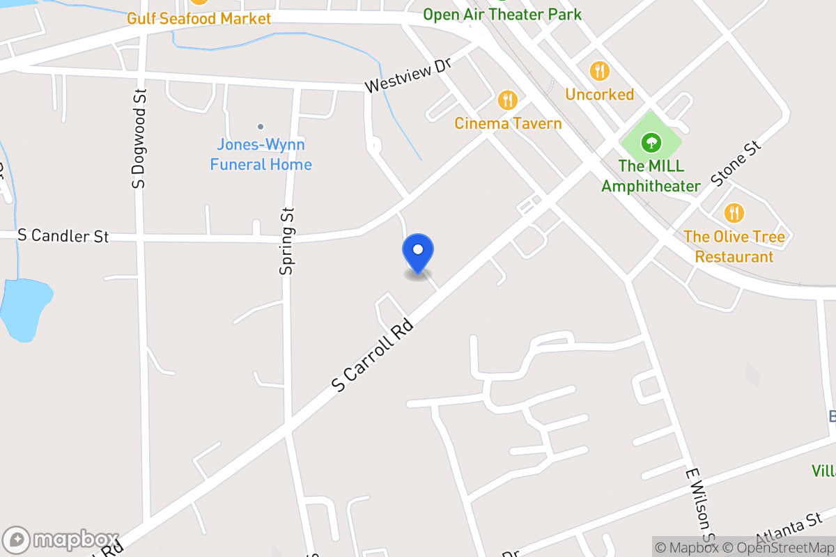 Map of 227 S Carroll Rd